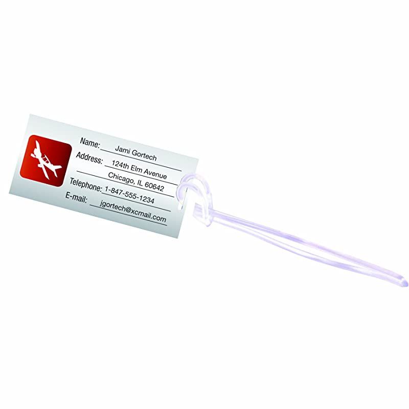 Laminating Pouches, Thermal, Luggage Tag with Loop 2 1/2"(H) x 4 1/4"(W) Size, 5 Mil, 50/Pack (52034)