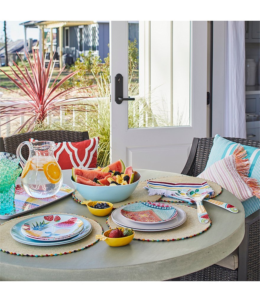 Southern Living Melamine Boho Brights Serving Tray