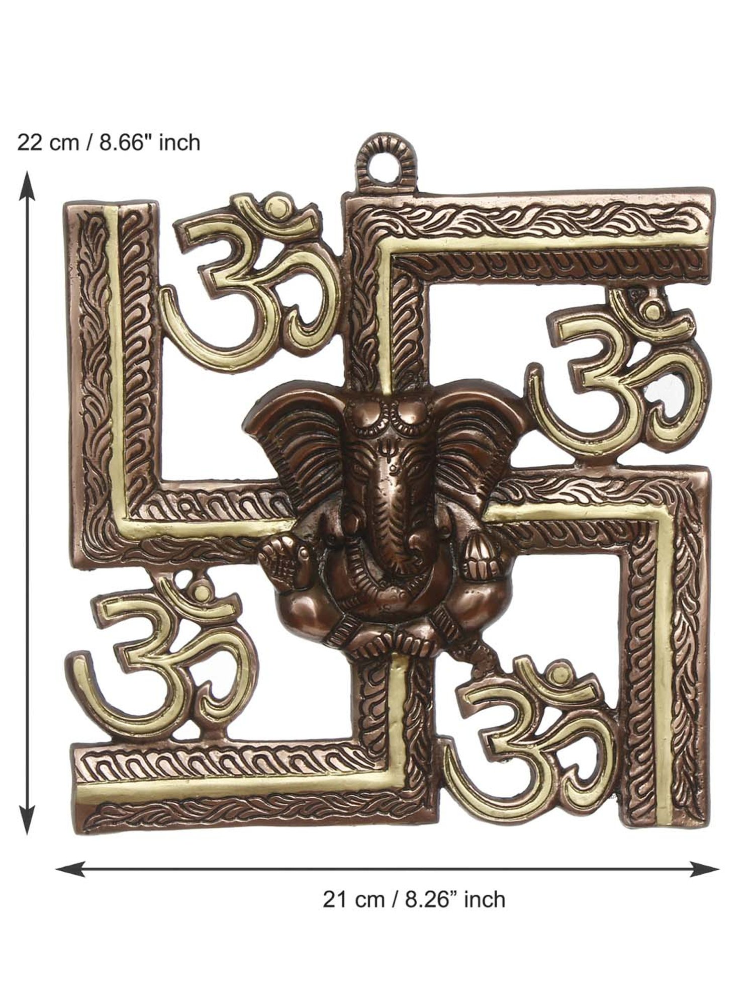 Art Street Black Mdf Jharokha Jali Square Hanging Ornaments Wall Art - Set of 4