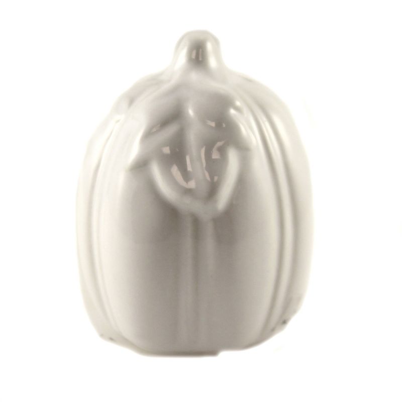 Tabletop 2.75" White Pumpkin Salt And Pepper Thanksgiving Dinner Party K & K Interiors  -  Salt And Pepper Shaker Sets