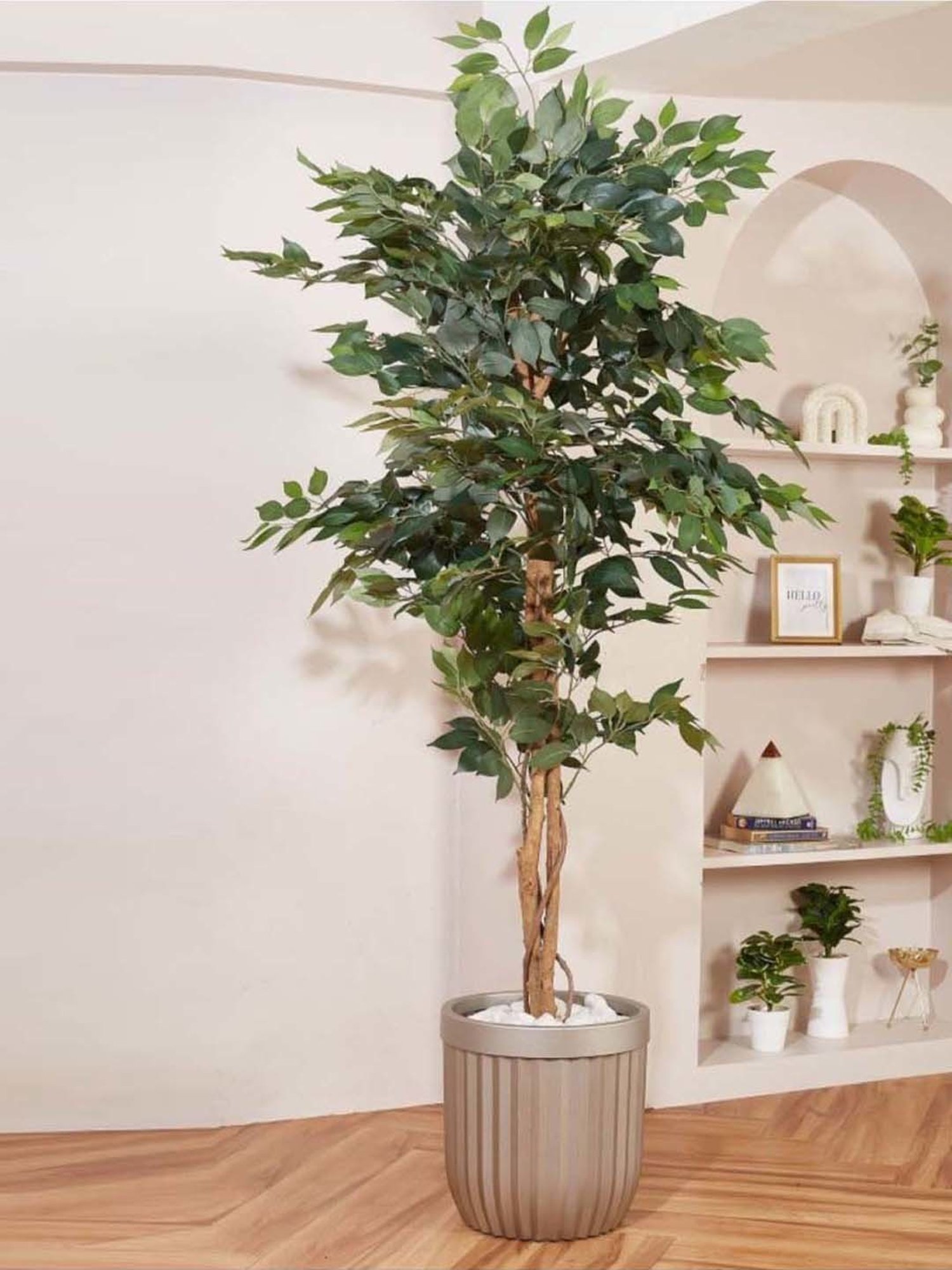 TAYHAA White Ceramic Leaf Shape Vase