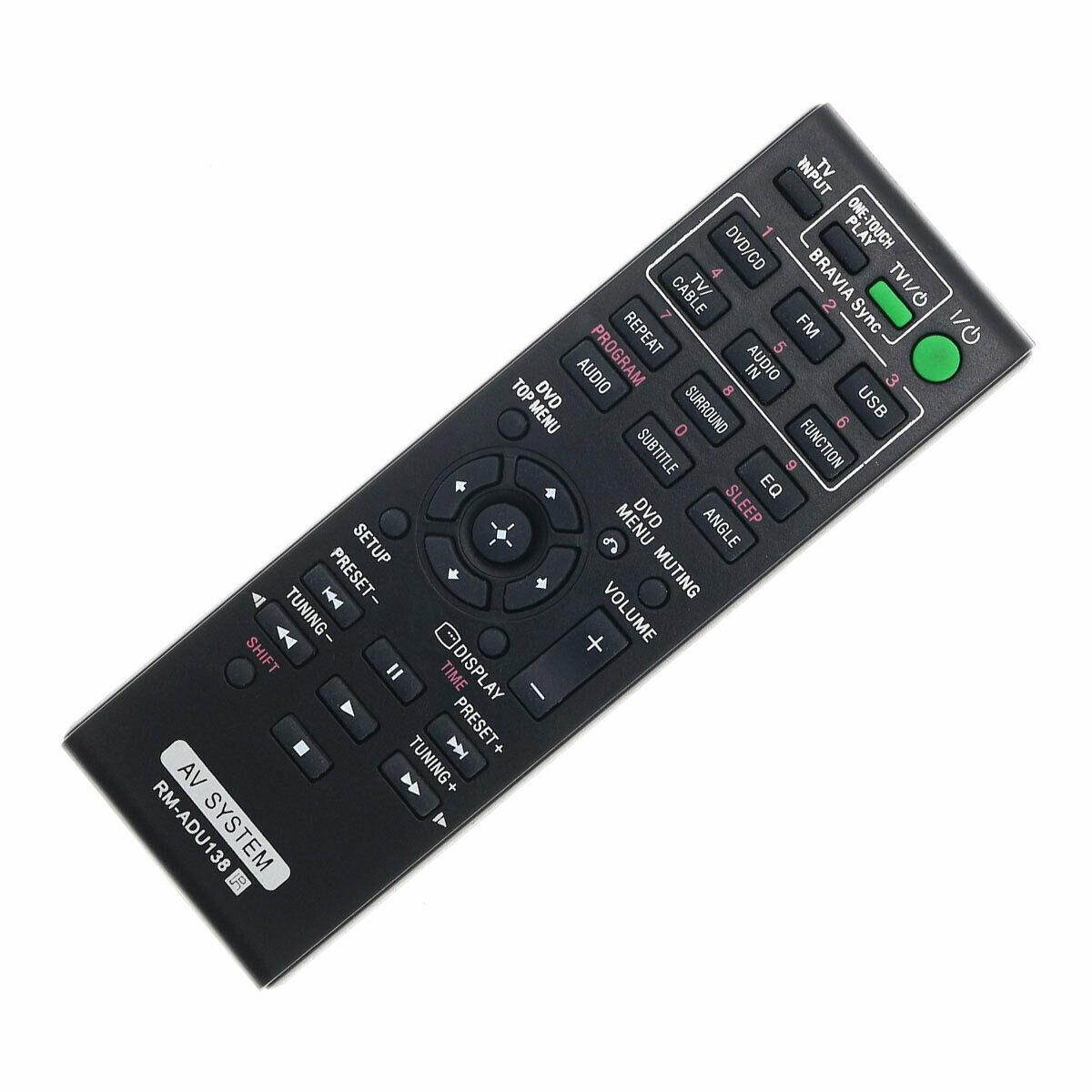 Replacement Audio Receiver Remote Control for Sony HCD-TZ130