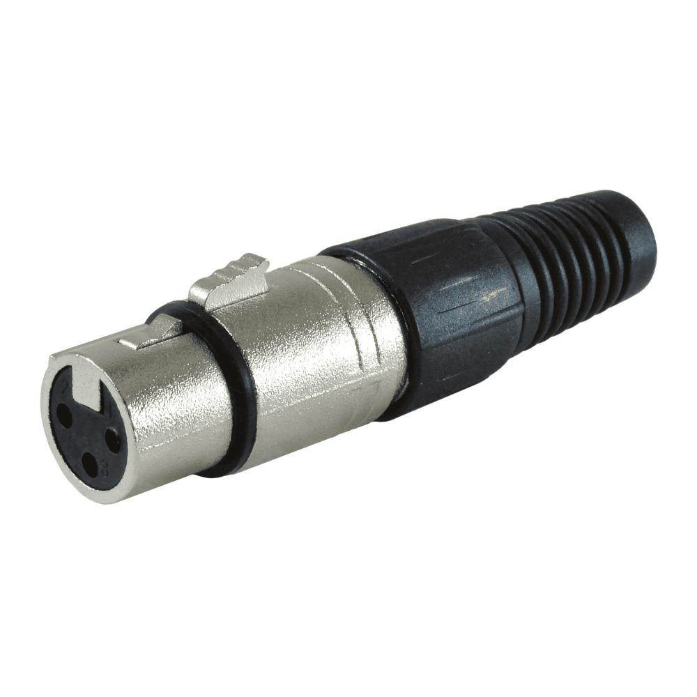 gls audio 25 foot mic cable patch cords  xlr male to xlr female black microphone cables  25' balanced mic snake cord  single