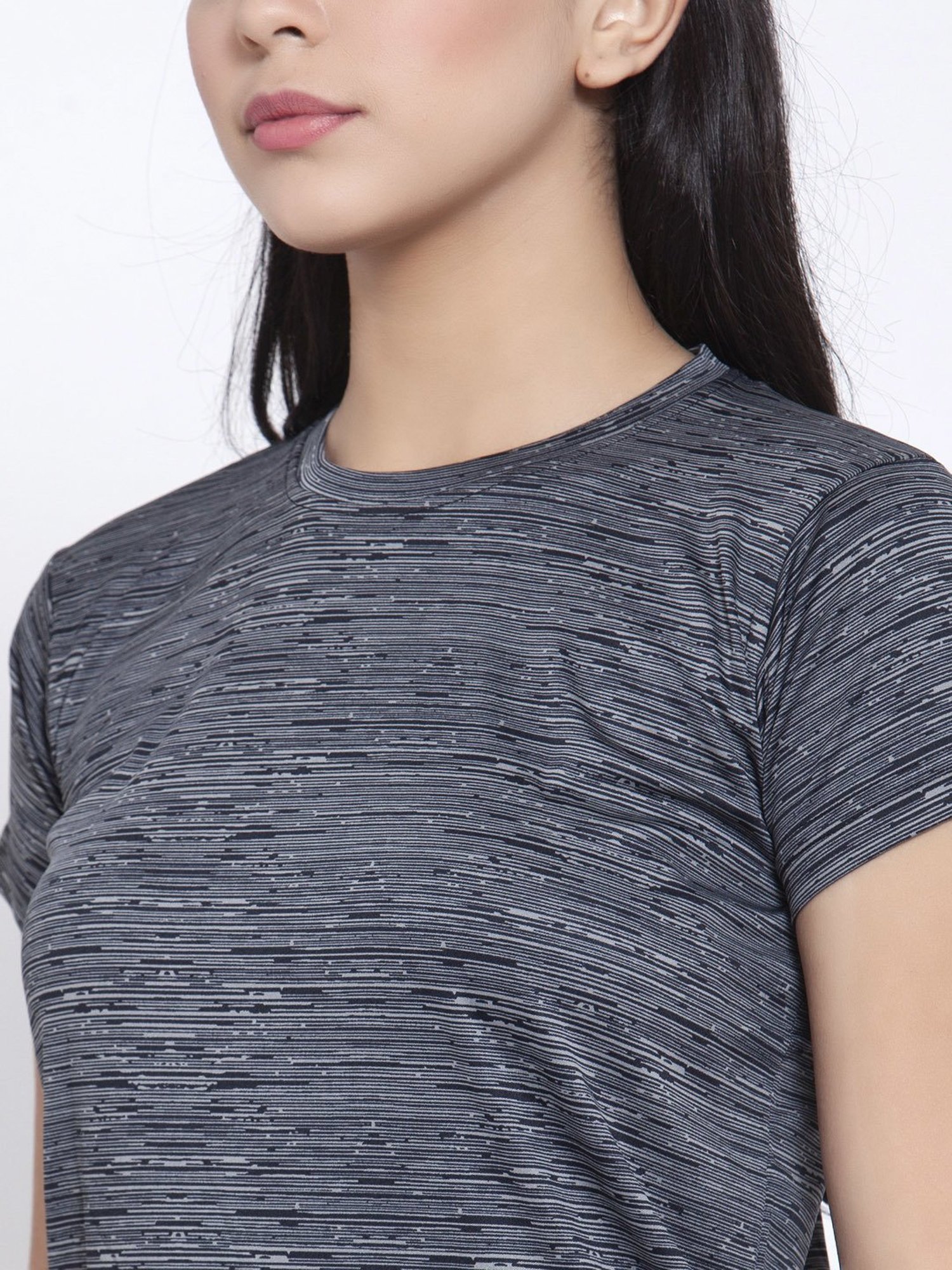 Cukoo Grey Printed T-Shirt