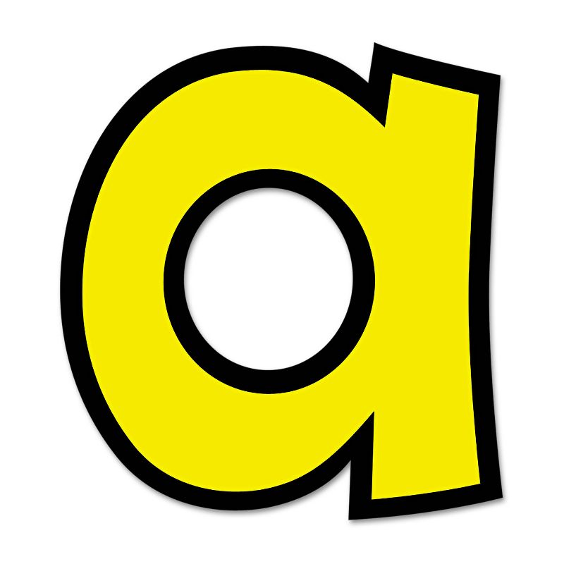 Trend Ready Letters Playful Combo Set Yellow 4"h 216/Set T79743