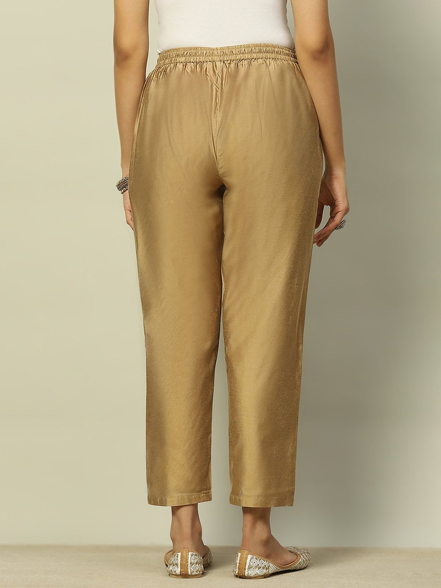 Castle Black Embroidered Palazzos