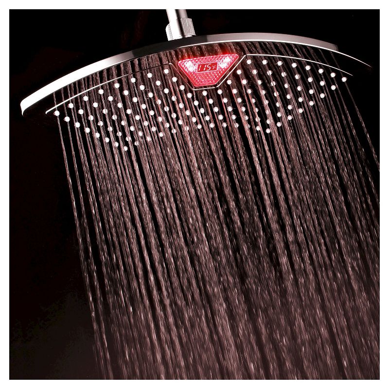 12" LED/LCD Rainfall showerhead Chrome - DreamSpa