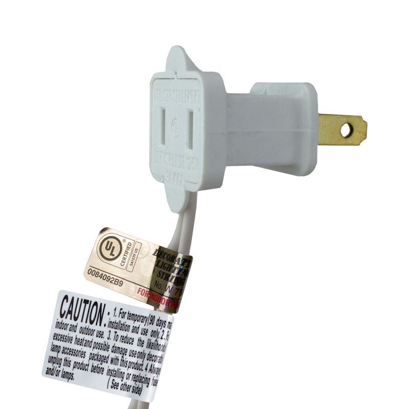 Brite Star 10 Red, Green and Cream Yarn Ball Patio Globe Lights - 8.6 ft White Wire