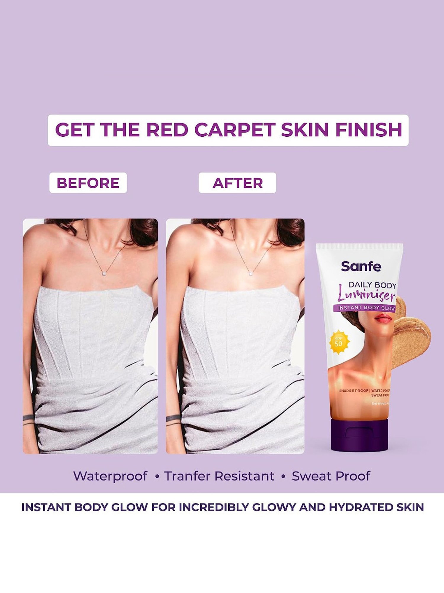 Sanfe Daily Body Luminiser with SPF 50 - 50 gm