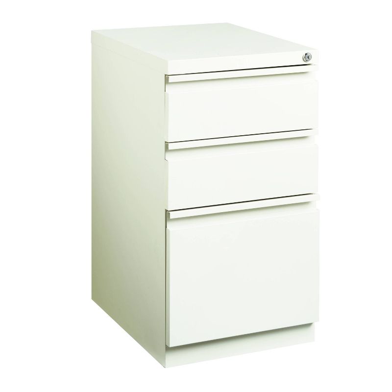 Mobile Pedestal File Box White - Hirsh