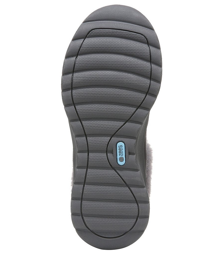 Bzees Golden Cozy Washable Slip-On Stretch Fabric Faux Fur Mules