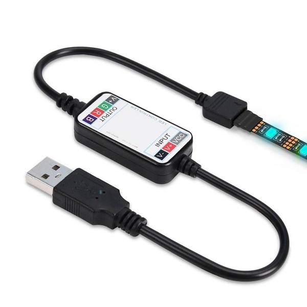 Bluetooth APP RGB 16 Million Color Smart USB LED Light Strip 3.2ft ,  Full Color Range,Flexible Mounting,for  Gaming Monitors Case Desk Decoration Accessories