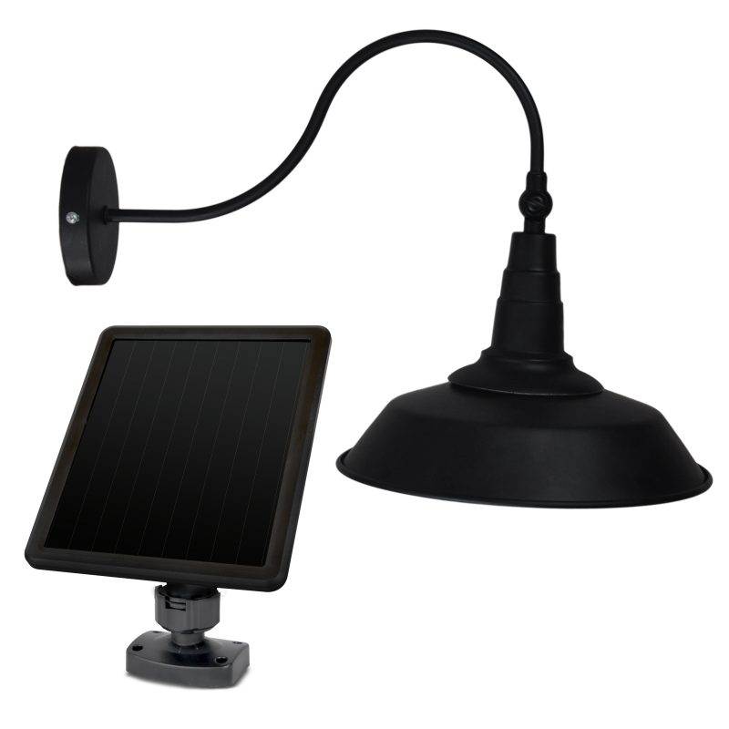 Sunforce Solar Barn Light Fully adjustable lamp head Amorphous solar panel