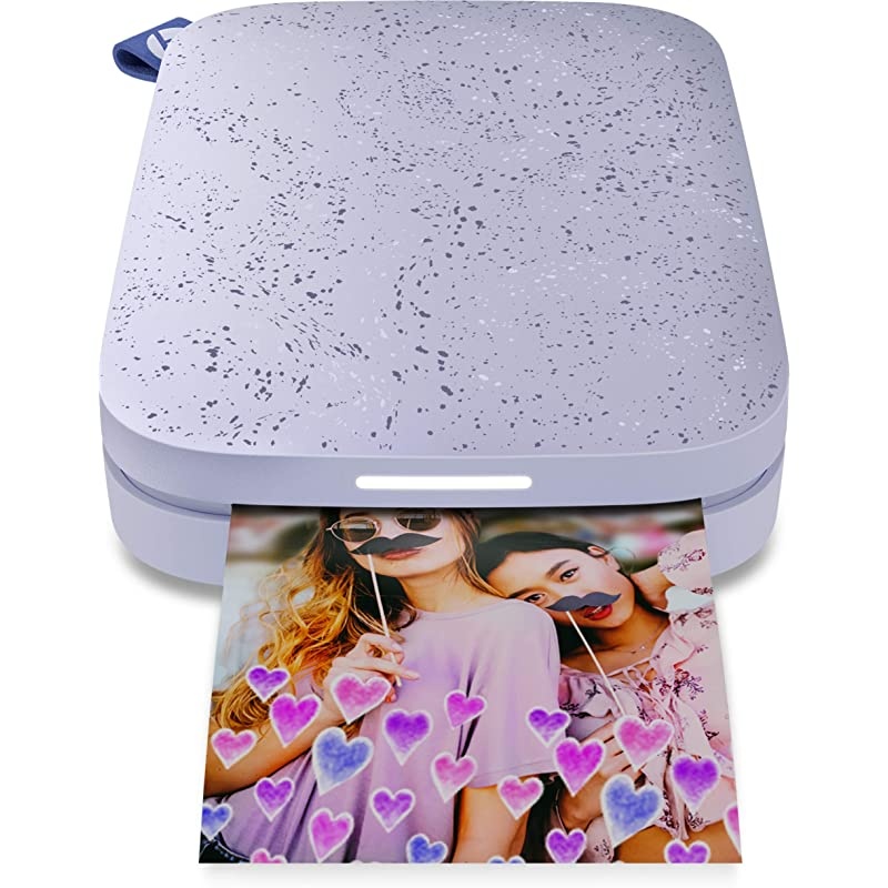 Sprocket Portable 2x3" Instant Photo Printer (Lilac) Print Pictures on Zink Sticky-Backed Paper from your iOS & Android Device.