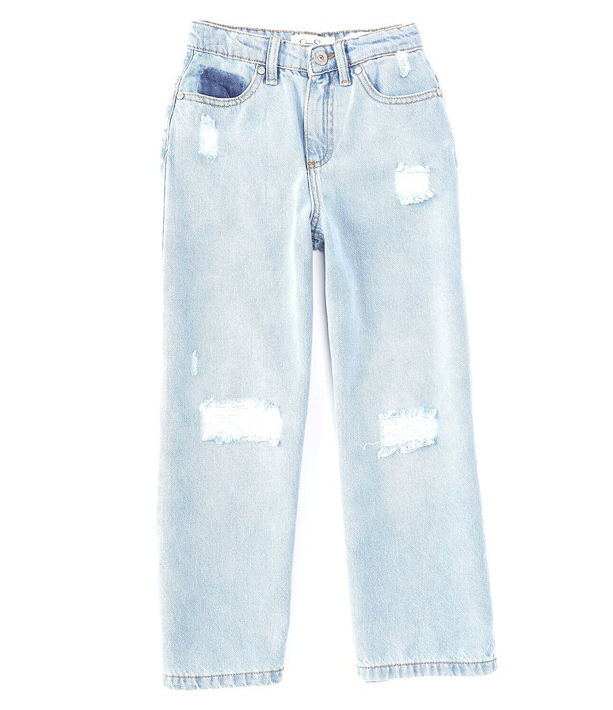 Jessica Simpson Big Girls 7-16 Mid-Rise Mom Wide Leg Jeans