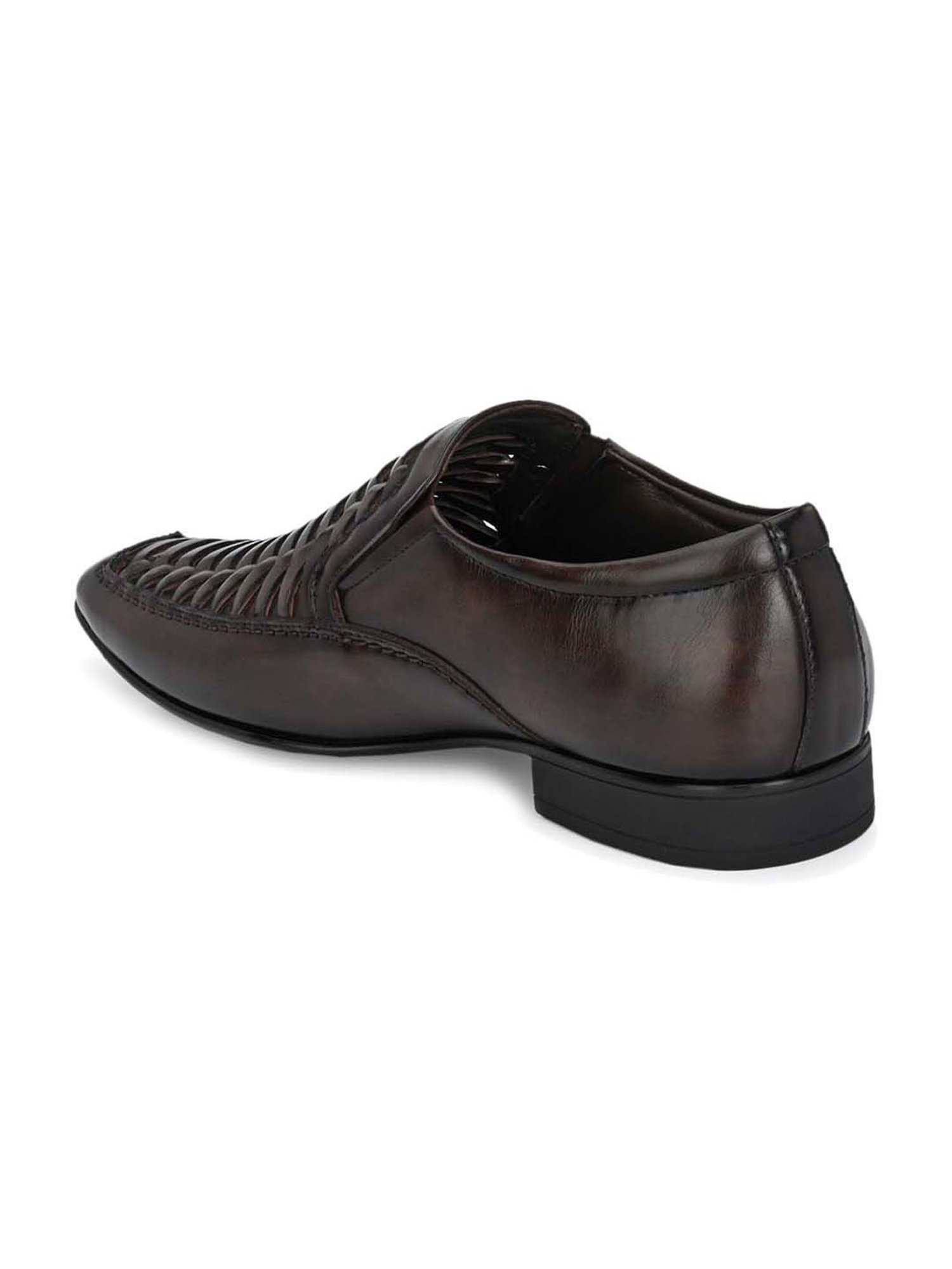 Hitz Men's Coco Brown Formal Loafers
