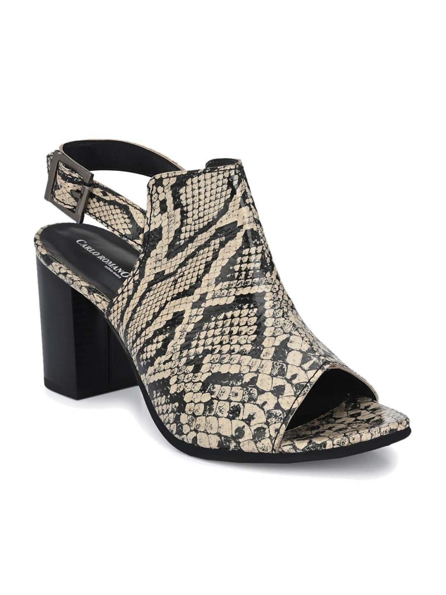 Carlo Romano Women's Beige Back Strap Sandals