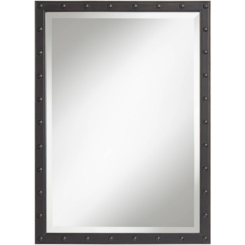 Uttermost Braddock Black 28" x 38" Frame Wall Mirror