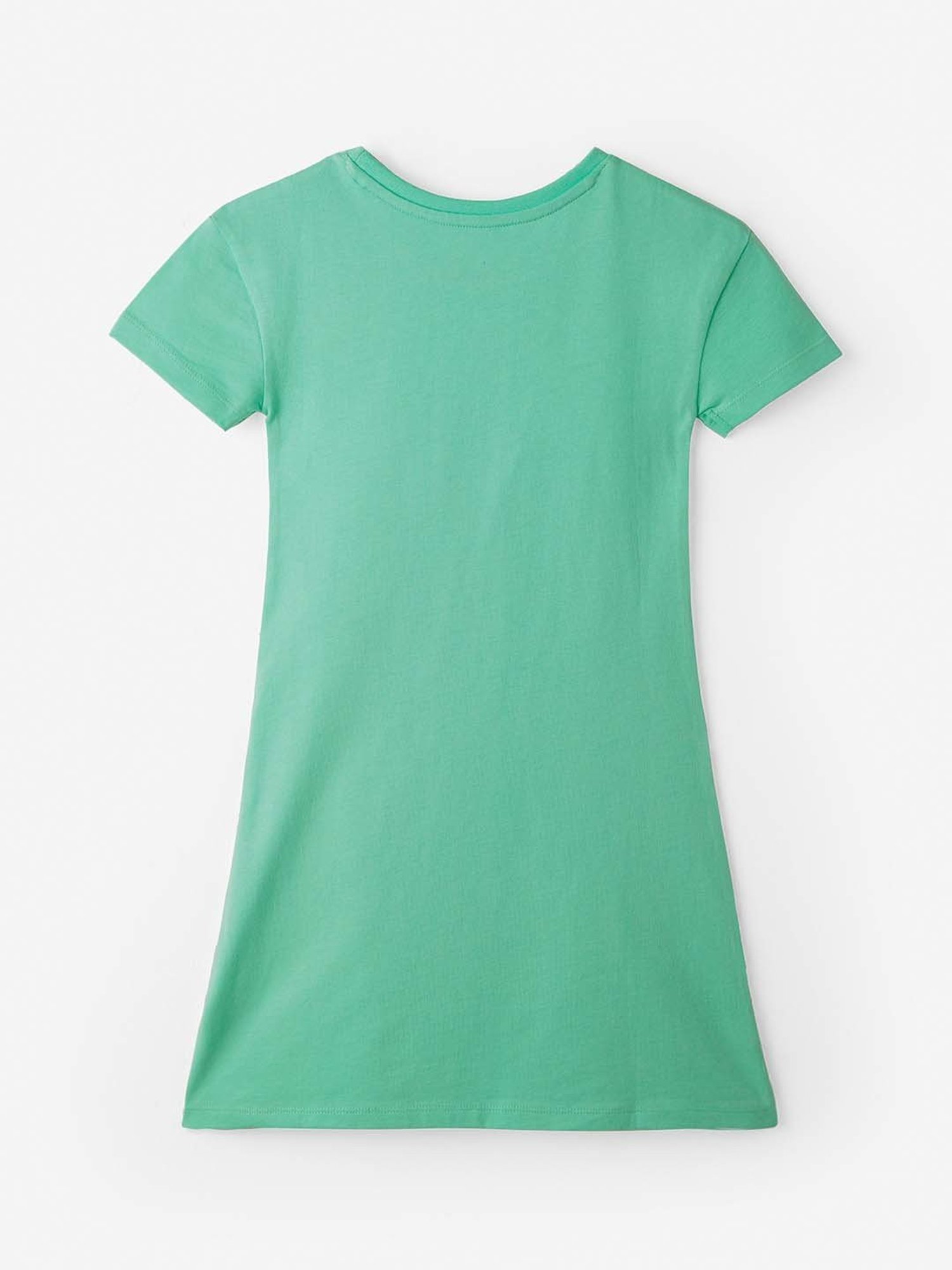 The Souled Store Kids Green Cotton Printed Dress