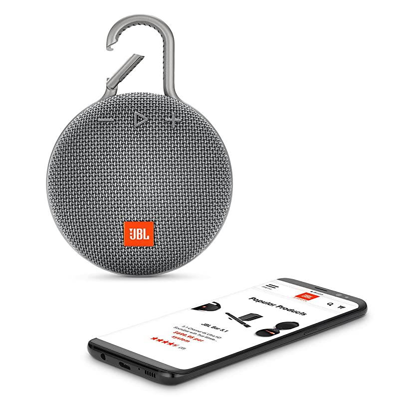 Clip 3 Portable Waterproof Wireless Bluetooth Speaker Gray