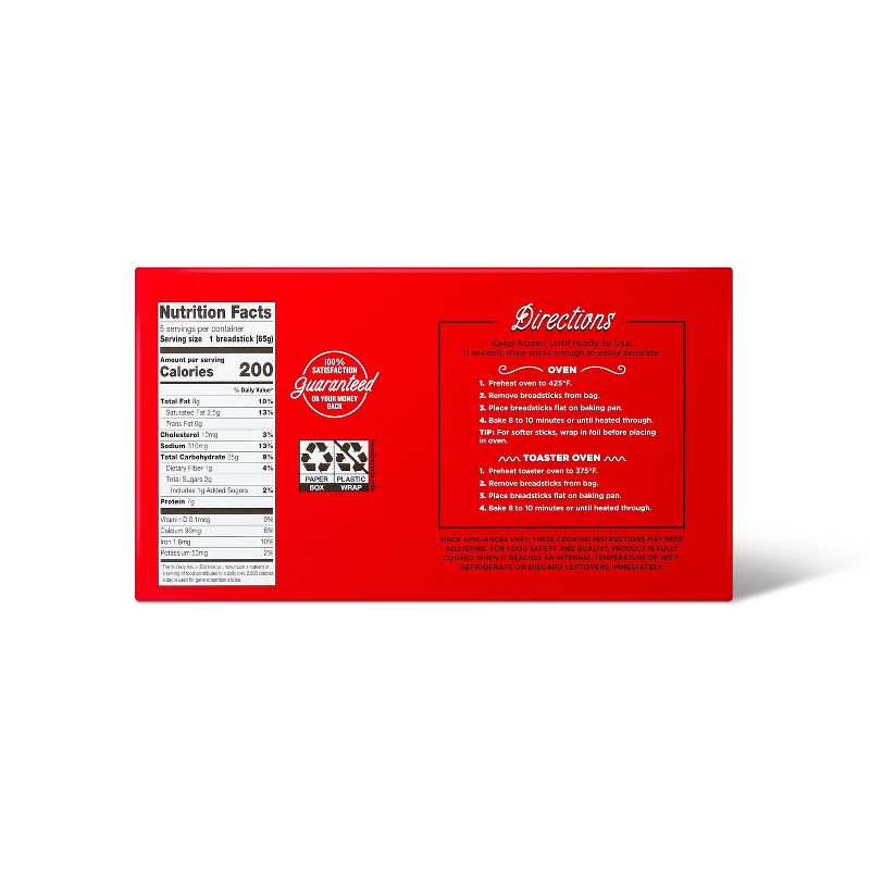 New York Bakery Frozen Breadsticks with Garlic - 10oz