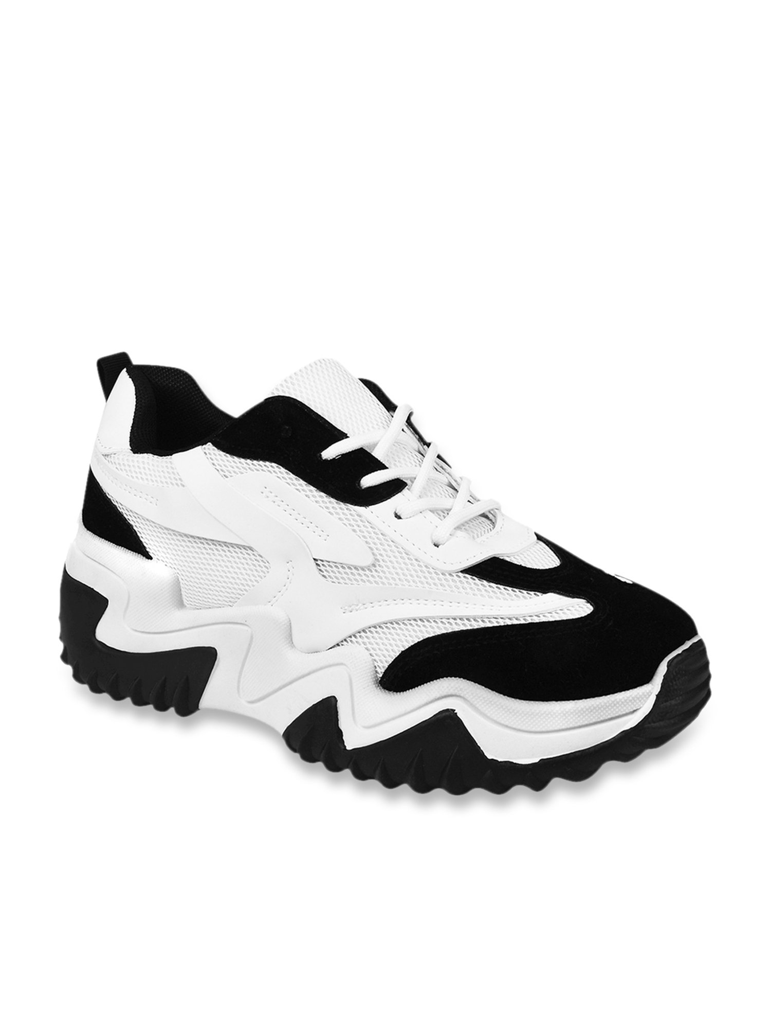 The White Pole Women's White Casual Sneakers