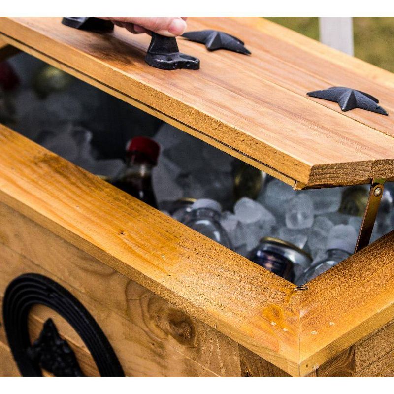 Slat Top Serving Cart - Gray - Apollo Outdoor