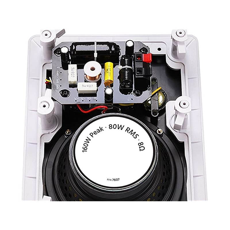 3Way Aramid Fiber InWall Speakers 65 Inch Pair Titanium Silk Dome Tweeters Caliber Series