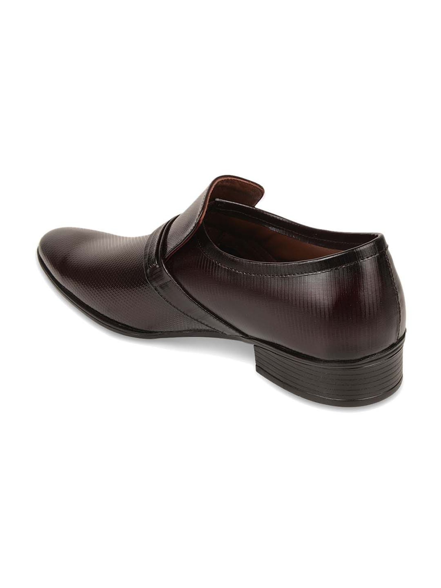Regal Men's Maroon Formal Slip-Ons