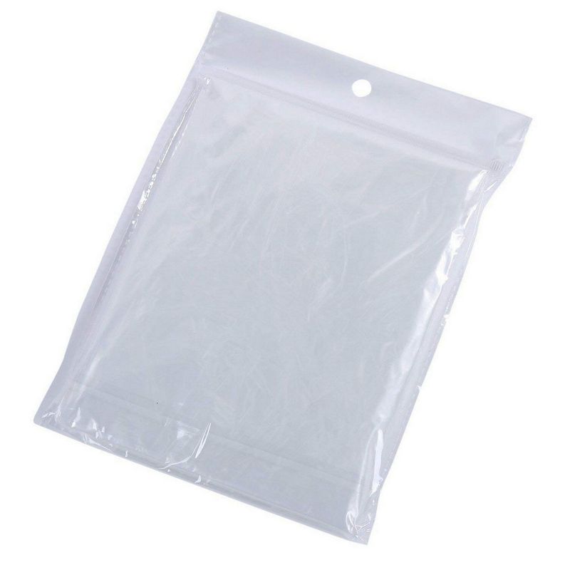 Juvale 20 Pack Emergency Raincoats with Hoods, Disposable Rain Ponchos, Clear