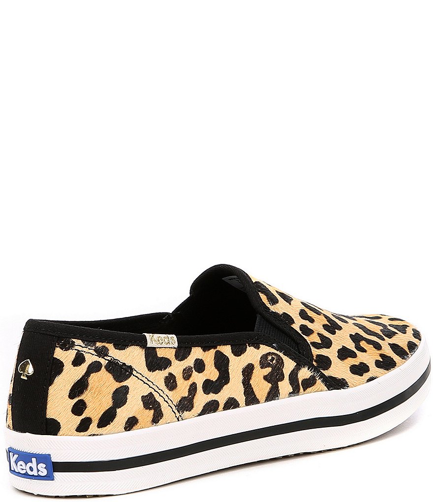 Keds Keds x kate spade new york Double Decker Leopard Printed Calf Hair Pony Sneakers
