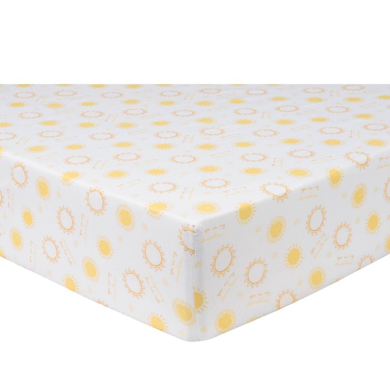 Sammy & Lou Butterflies and Sunshine Microfiber Crib Sheet - 2pk