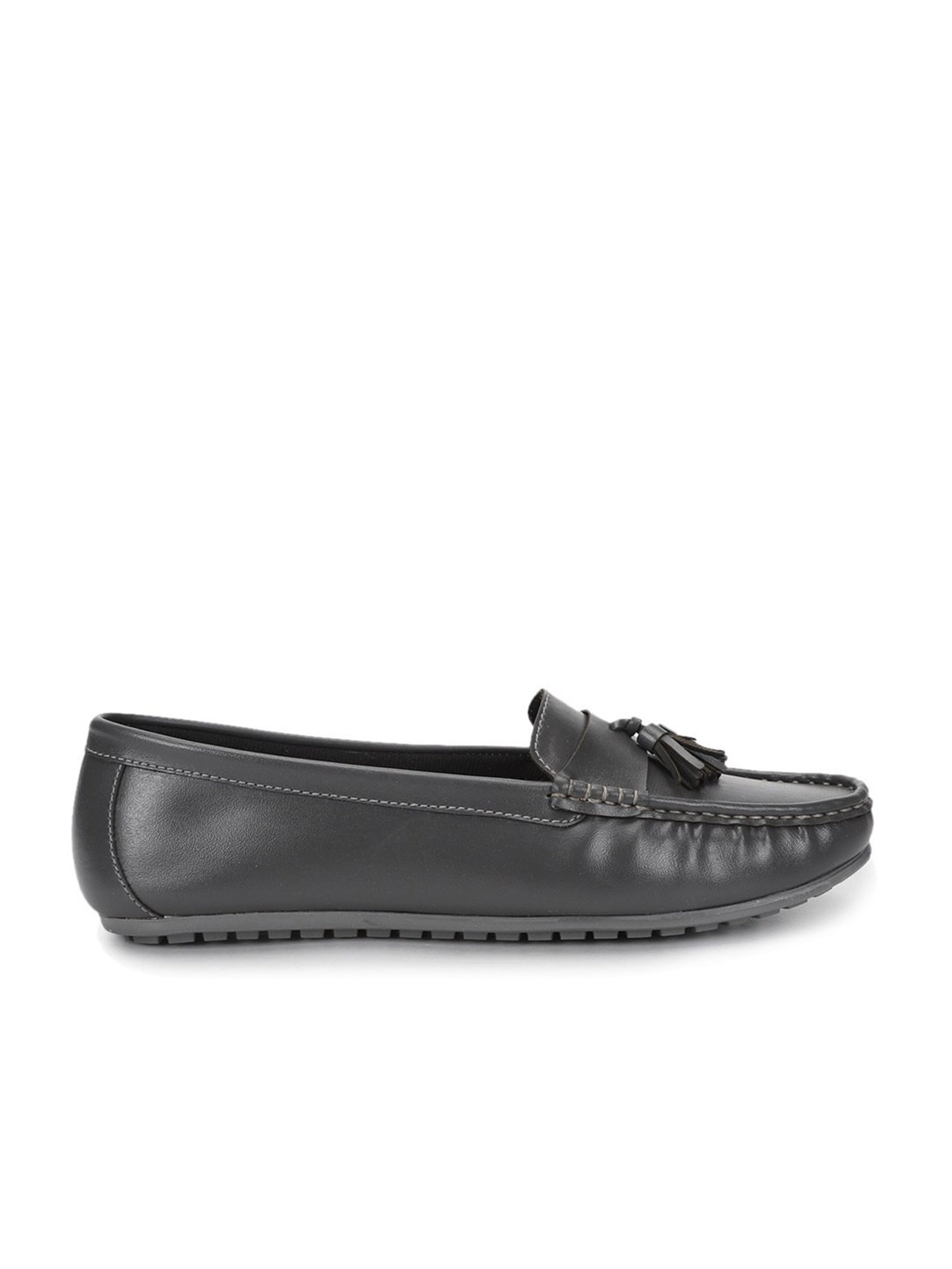 Yoho Women's Coal Grey Casual Mocassins