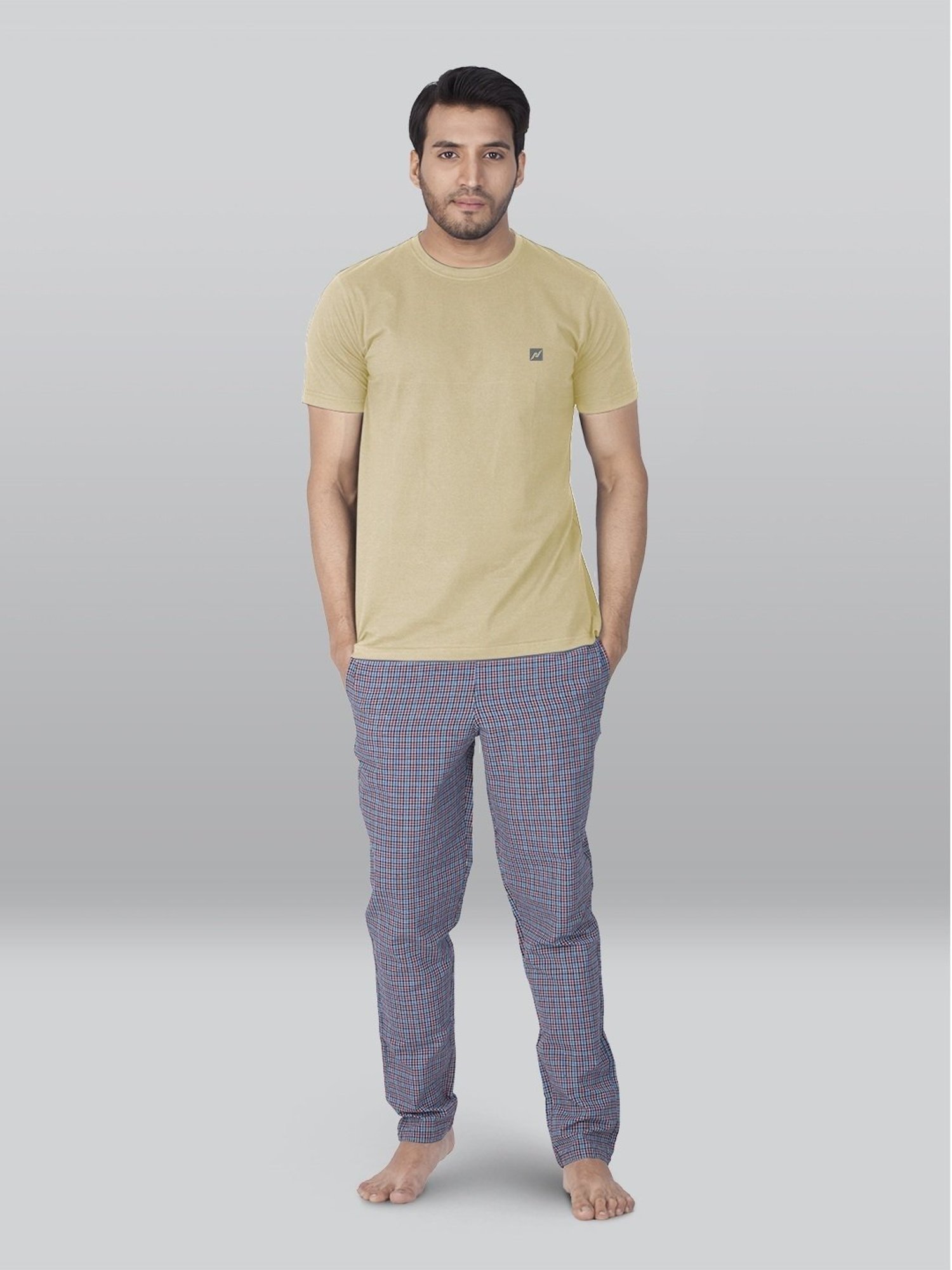 Lux Nitro Beige Regular Fit T-Shirt Pack of - 2