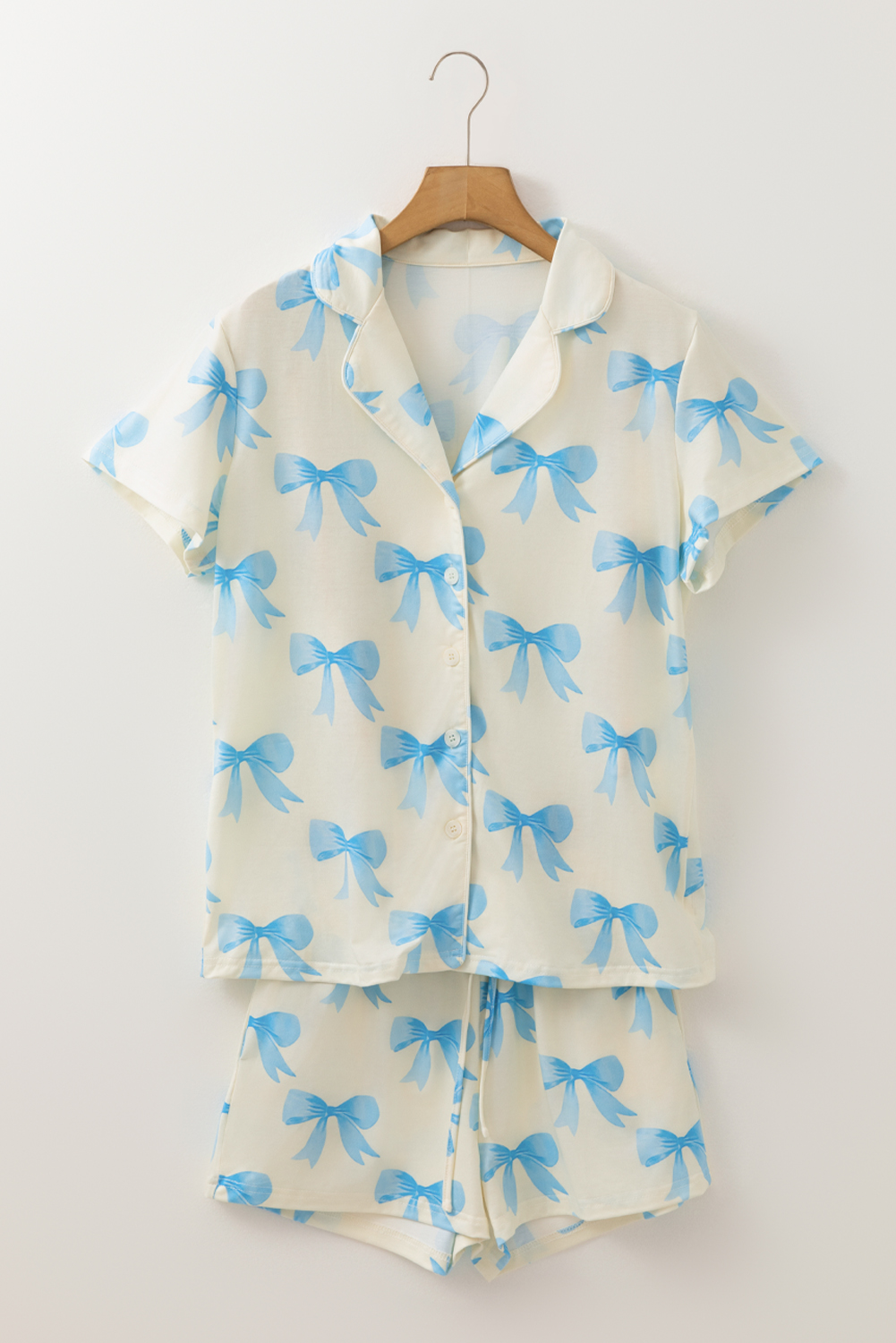 White Christmas Pullover and Drawstring Pants Pajama Set