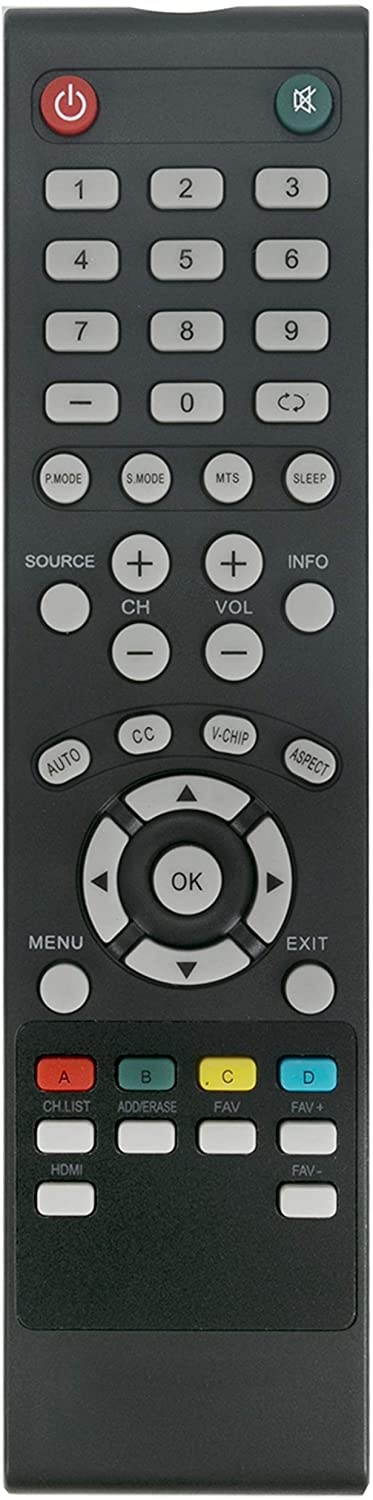 New Remote Control Replacement Compatible with Seiki LED LCD TV SC-32HS703N SE55GY19 SE65UY04 SE22FE01 SE65GY25 SE40FY27 SE32FY22 TV SE24FE01-W SE19HE01 SE39HE02 LC-32G82 SE24FT01 SE20HS04 SE26HQ04