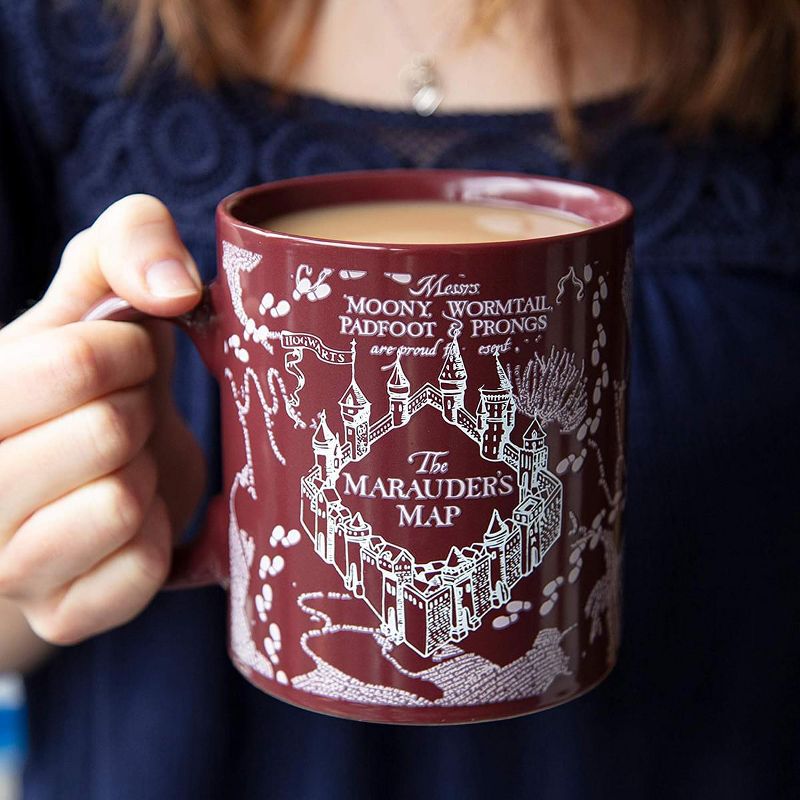Seven20 Harry Potter Marauders Map Heat Reveal 20 oz Ceramic Coffee Mug