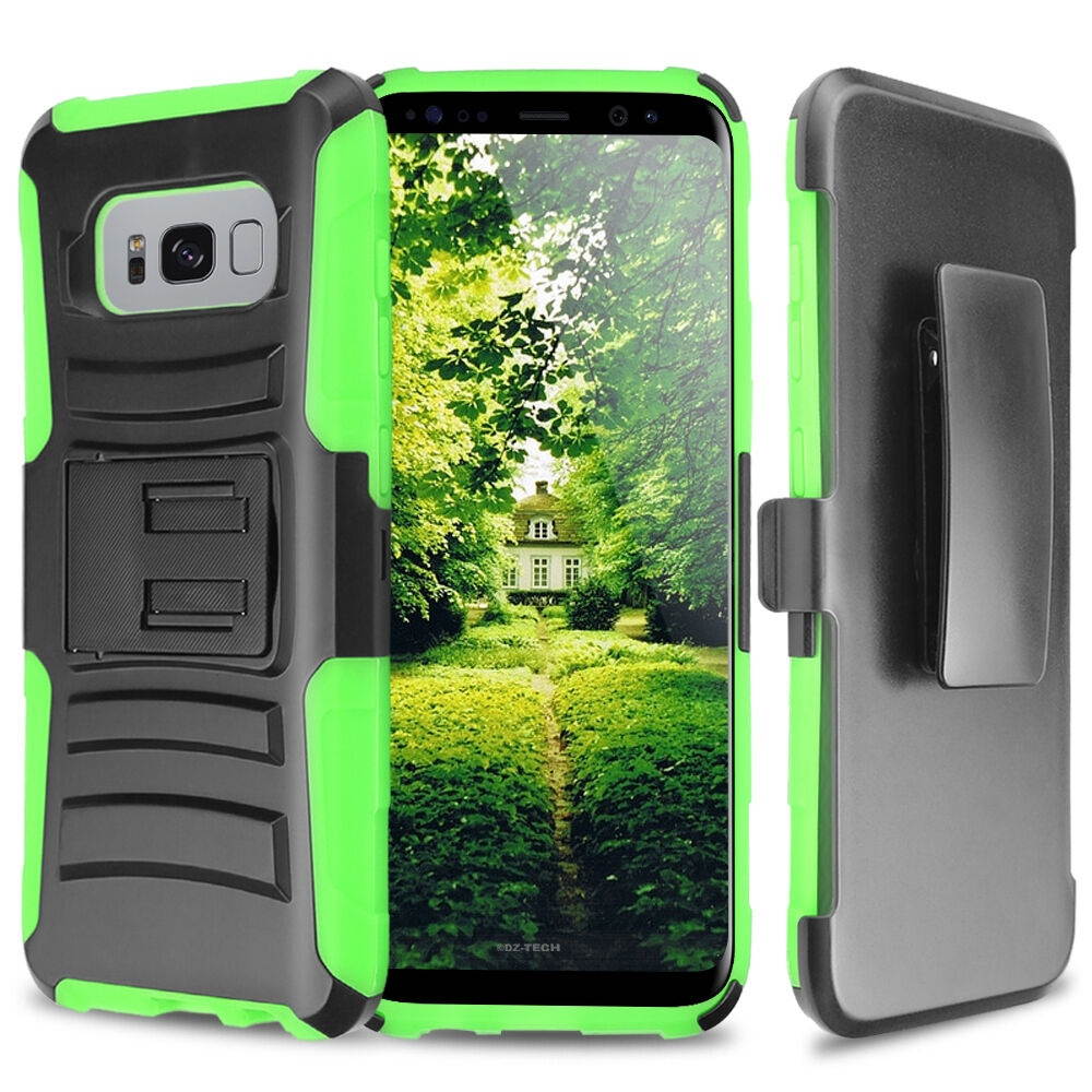 For  Galaxy S9/S8/Plus/Note 9/8 Rugged Armor Case Cover Belt Clip Holster