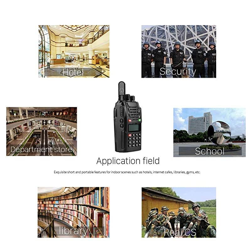 Mini SMA-Female Antenna VHF UHF 144/430Mhz for BaoFeng BF-F8HP UV-82HP BF-888S UV-5R UV-82 UV-82C UV-5X3 DMR-6X2 DM-1701 DM-1801 DM-5R GT-3WP H-777 Radios(1.8'' 8W NK-761M)