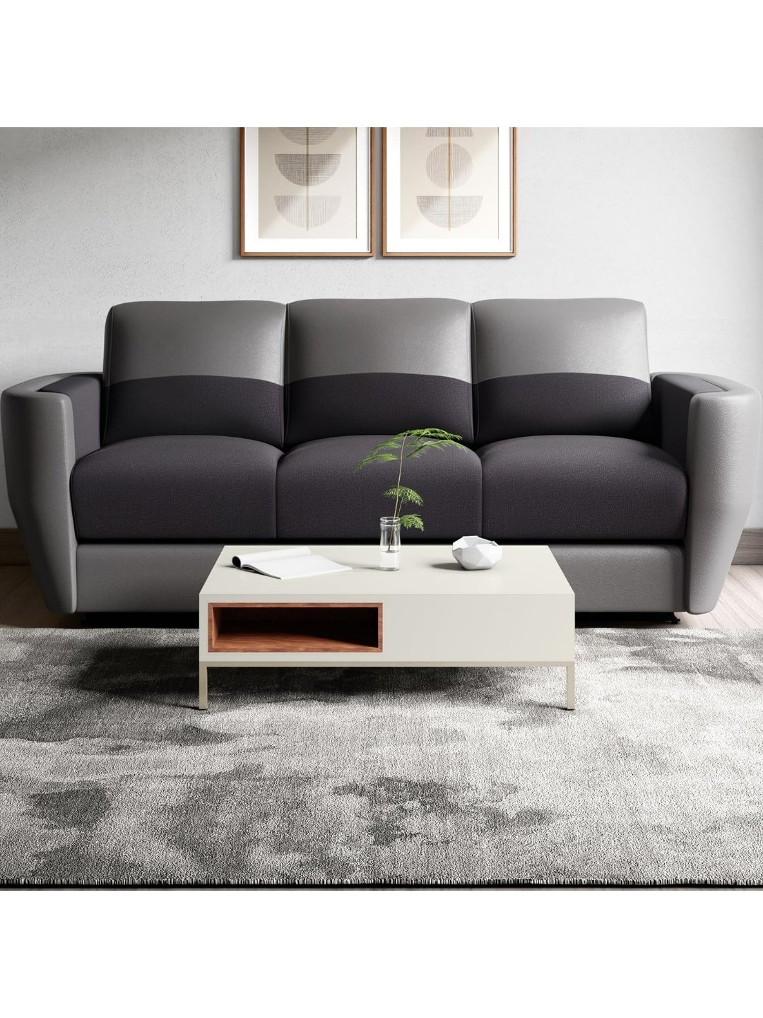 Godrej Interio Accord White Engineered Wood Coffee Table