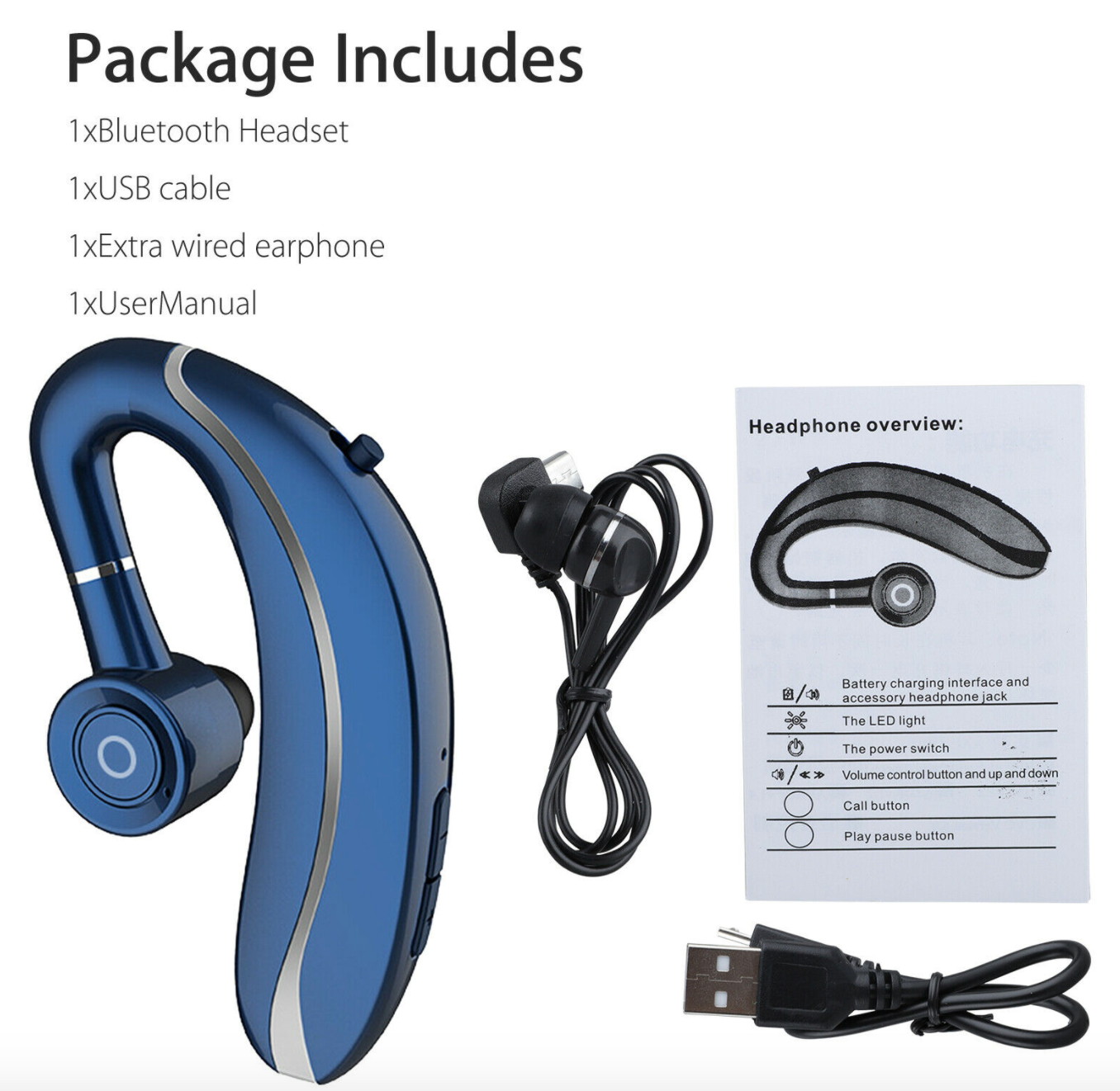 Headphone RADIGS RWM60U UHF Headset Wireless Microphone System,black