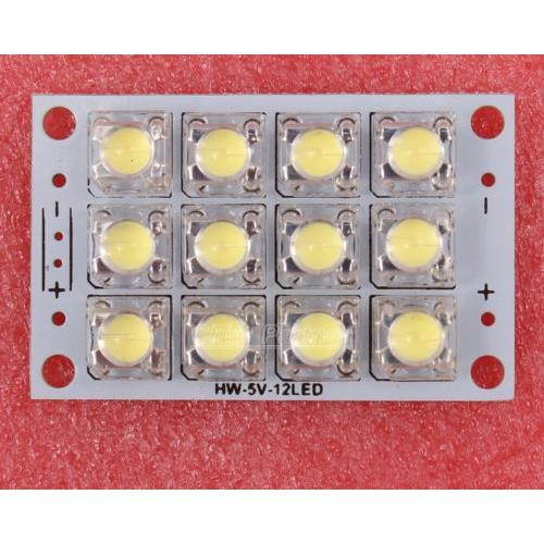 5V White LED Panel Board 12 Piranha LED Energy Saving Panel Light