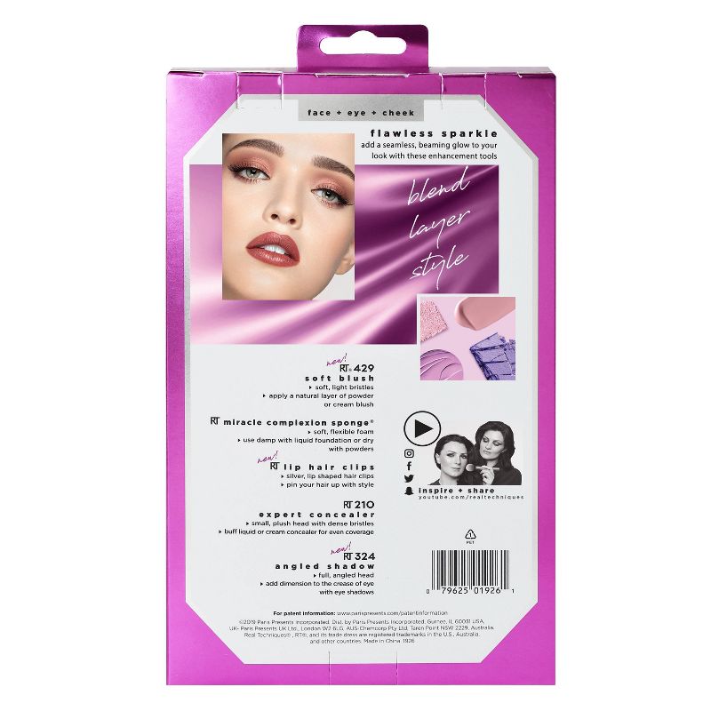 Real Techniques Flawless Sparkle Brush Gift Set - 5pc