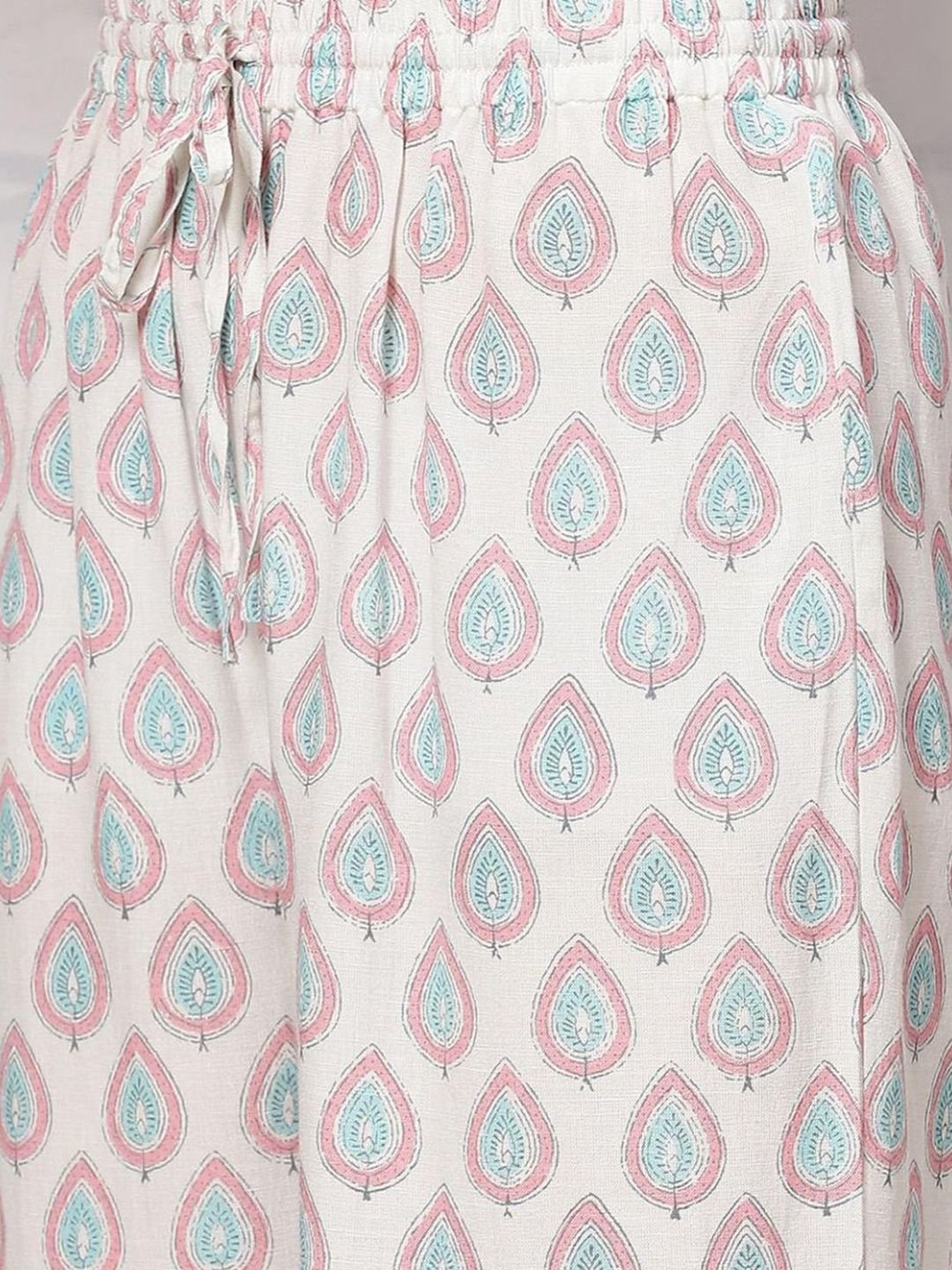 Rangriti Blue Printed Kurta Palazzo Set