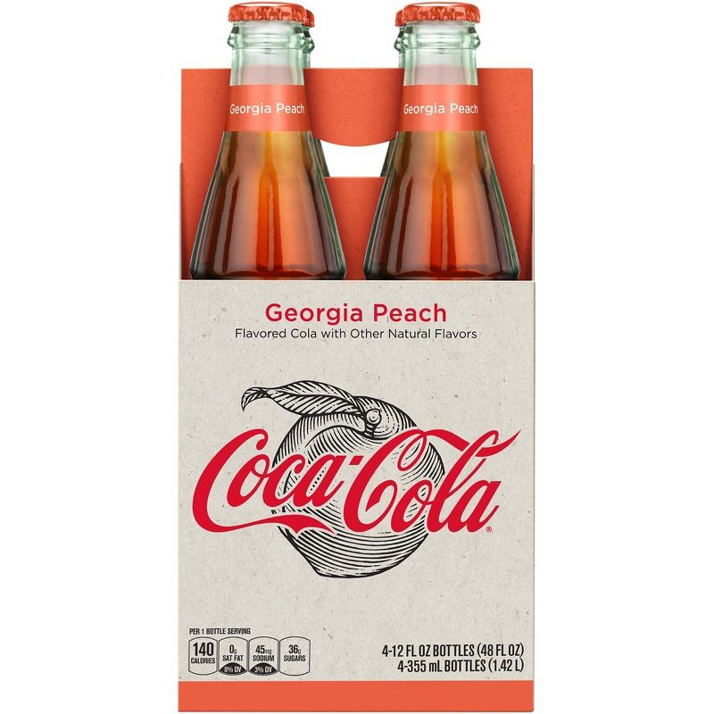 Coca-Cola Origins Georgia Peach - 4pk/12 fl oz Glass Bottles