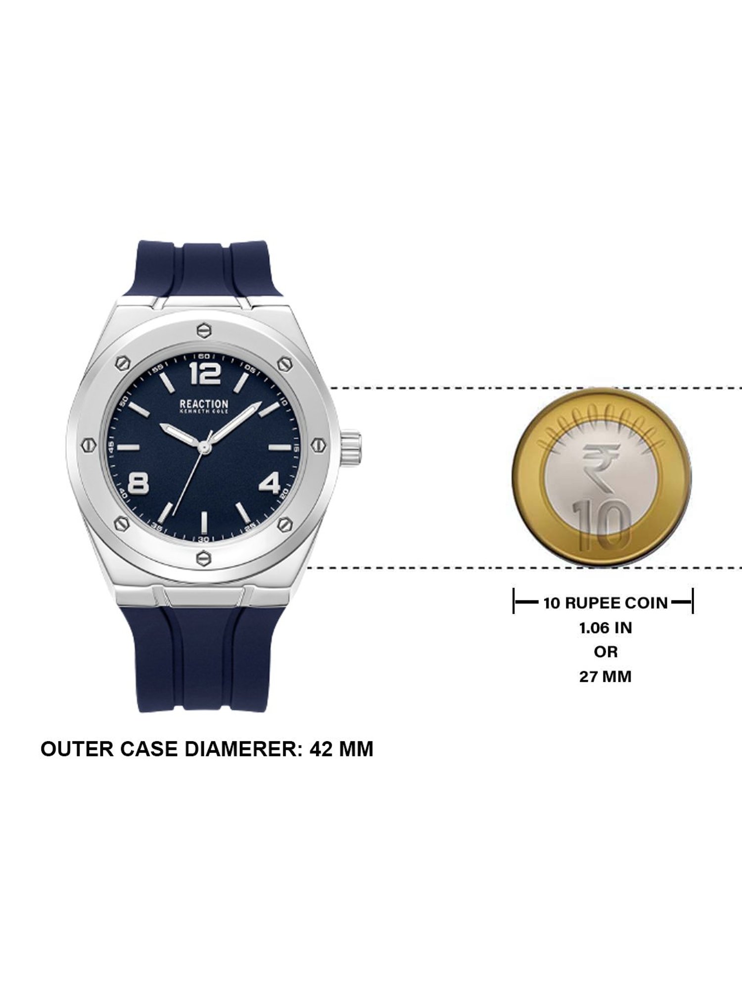 Reaction Kenneth Cole KRWGM9007501 Analog Watch for Men