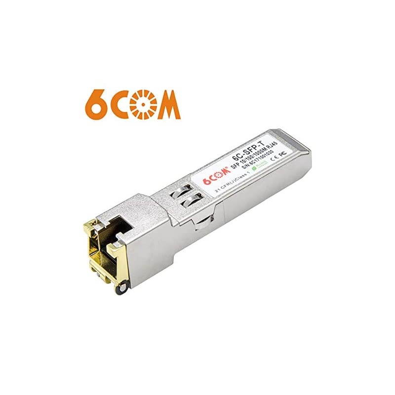 Gigabit SFP Copper 101001000BASET RJ45 Module 125G Transceiver for Ubiquiti UFRJ451G and Other Open Switches CAT5e Cable up to 100m