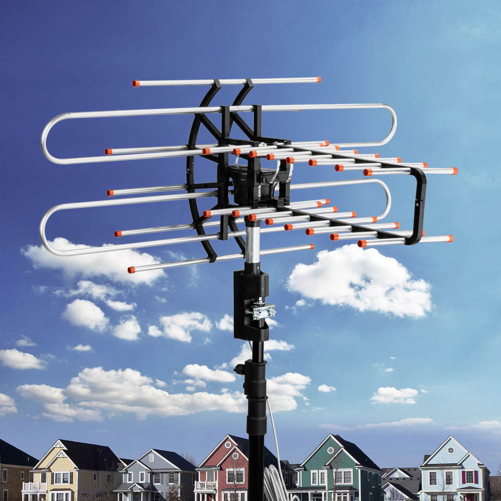 Magace TA-851 Plus 360&deg;Rotation UV Dual Frequency 45-860MHz 22-38dB 42.65ft cable Outdoor Antenna