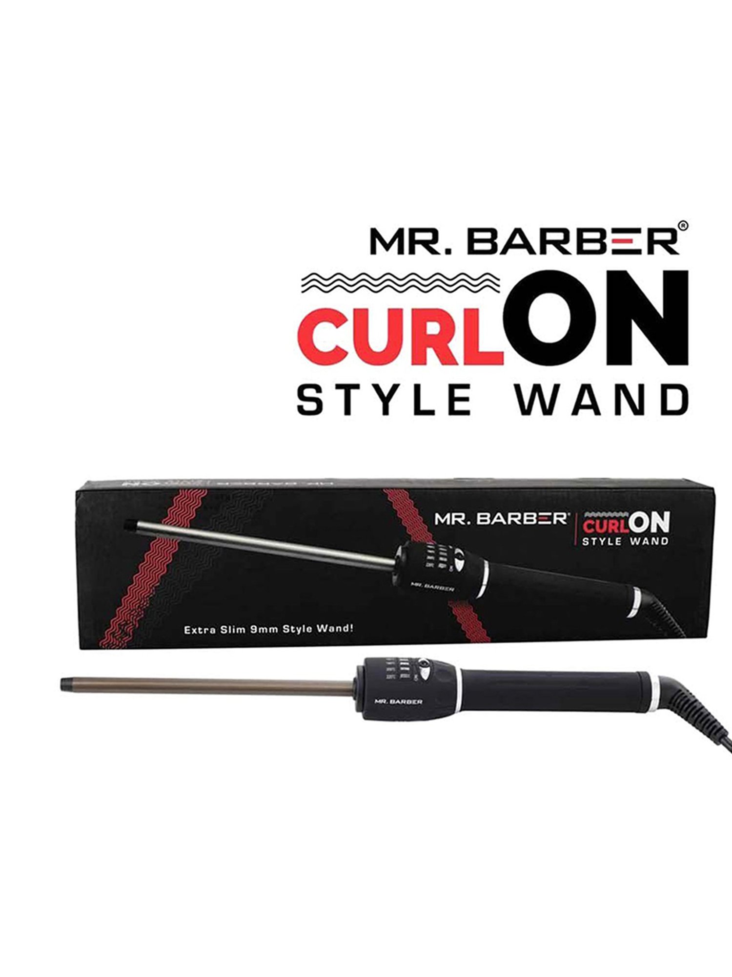 Mr. Barber Curl On MB-SWD Style Wand (Black)