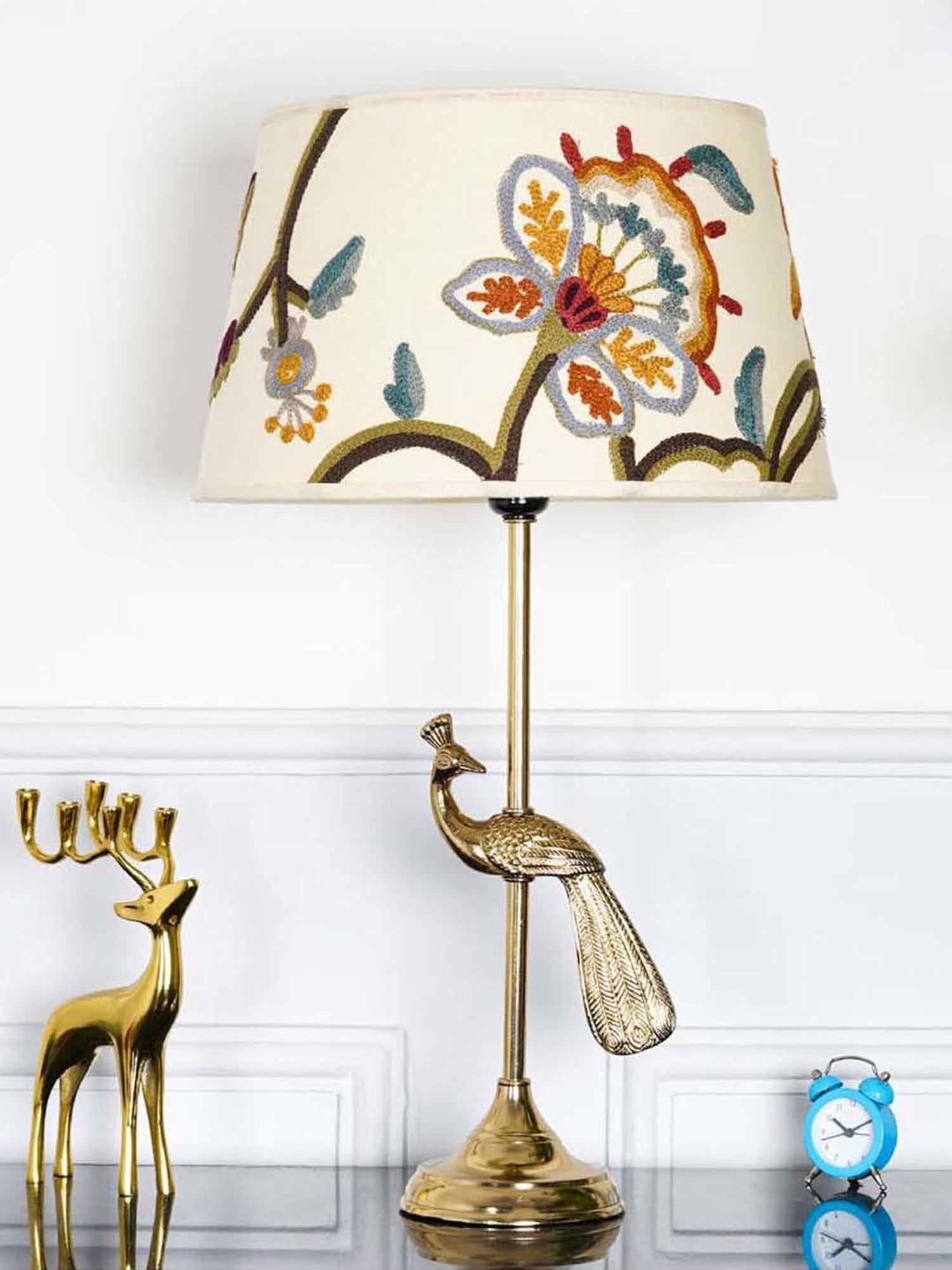 DecorativeRay Red PVC Study Table Lamp - Set of 1